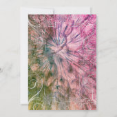 カラフルでおしゃれなゴージャスな誕生日招待状 招待状 (裏面)