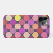 カラフルでおしゃれなドット柄のアートデザイン Case-Mate iPhoneケース (裏面(横))