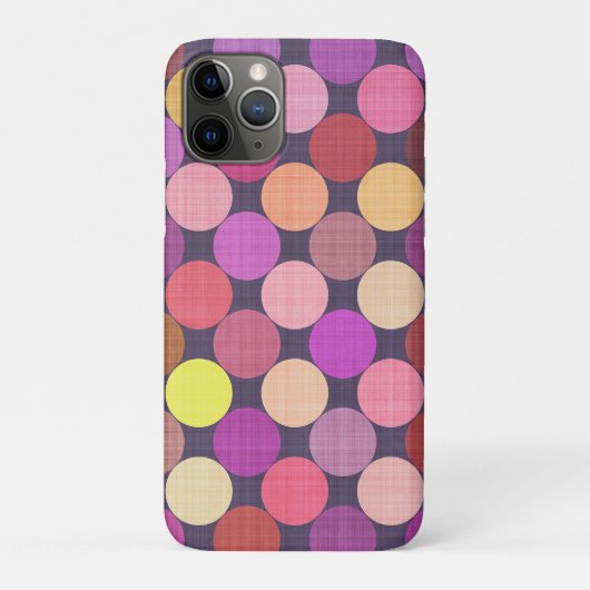 カラフルでおしゃれなドット柄のアートデザイン Case-Mate iPhoneケース (裏)