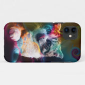 カラフルでおしゃれな猫の芸術 Case-Mate iPhoneケース (裏面(横))