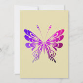 カラフルでおしゃれな蝶のジェネリックパーティー 招待状 (裏面)