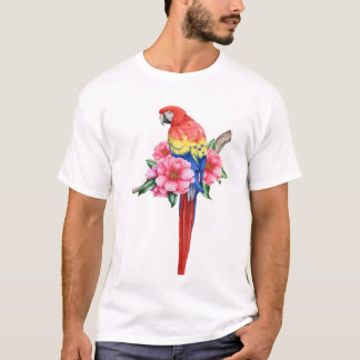 カラフルでおもしろいオウムTシャツ | 熱帯の鳥好きに Tシャツ