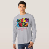 カラフルでおもしろい従兄弟クルーのファミリーリユニオン Tシャツ (正面フル)