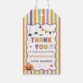 カラフルでお化けなハロウィンの幽霊の誕生日ギフトタグ ギフトタグ (正面)