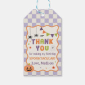 カラフルでお化けなハロウィーンの幽霊の誕生日ギフトタグ ギフトタグ (正面)