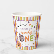 カラフルでお化けな1歳のハロウィンお誕生日
