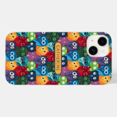 カラフルでかわいいファンタジーなフクロウの名前入り Case-Mate iPhoneケース (裏面 (横))