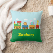 カラフルでかわいい動物は子供へ部屋を訓練します クッション (ブランケット)