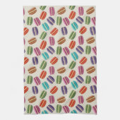 カラフルでかわいいMacaroonsパターン キッチンタオル (縦)