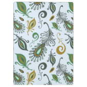 カラフルでさまざまな羽 クリップボード (裏面)