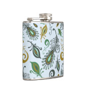 カラフルでさまざまな羽 フラスク (右)