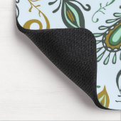 カラフルでさまざまな羽 マウスパッド (コーナー)