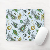 カラフルでさまざまな羽 マウスパッド (マウス)