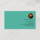 カラフルではっきりしたで明るい色のスタイリッシュな絵画 名刺 (裏面)