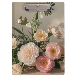 カラフルでエレガントなヴィンテージ風の花々 クリップボード