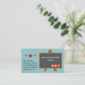 カラフルでカスタムな先生の名刺 名刺 (スタンド正面)