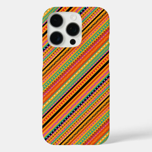 カラフルでキュートなアステカ伝統の模様デザイン Case-Mate iPhoneケース (裏面)