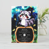 カラフルでシンプルなラッコの誕生日 招待状 (スタンド正面)