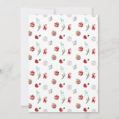 カラフルでシンプルな楽しいクリスマス パーティー 招待状 (裏面)