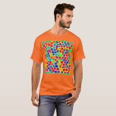 カラフルでスタイリッシュなモダンデザイン Tシャツ (正面フル)