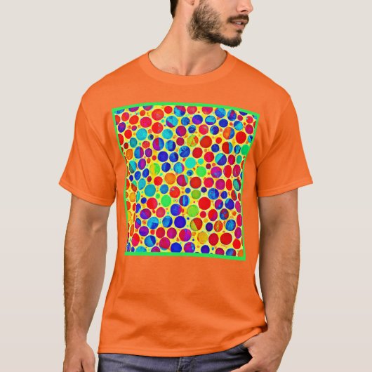 カラフルでスタイリッシュなモダンデザイン Tシャツ (正面)
