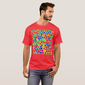 カラフルでスタイリッシュなモダンデザイン Tシャツ (正面フル)
