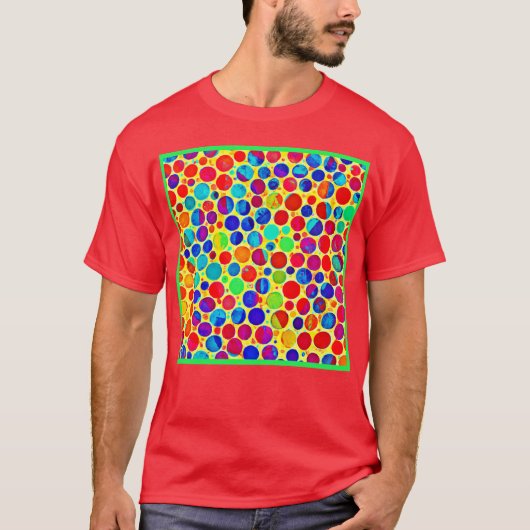 カラフルでスタイリッシュなモダンデザイン Tシャツ (正面)
