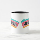 カラフルでスポーティなイエス様 マグカップ (中央)