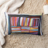 カラフルでパターン(の模様が)あるな枕 ランバークッション (ブランケット)