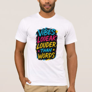 カラフルでボールドな引用Tシャツ Tシャツ
