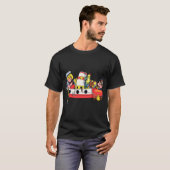 カラフルでポジティブな魚 Tシャツ (正面フル)