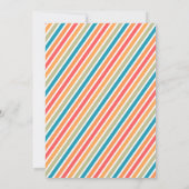 カラフルでポップなレトロクリスマスパーティ 招待状 (裏面)