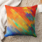 カラフルでモダンで幾何学的なダイヤモンドパターン#20 クッション (ブランケット)