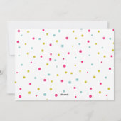 カラフルでモダンなタイポグラフィの明けましておめでとうの写真 シーズンカード (裏面)