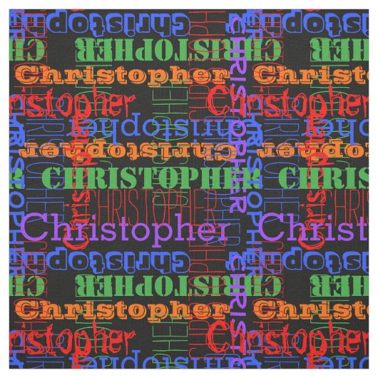 カラフルでモダンな一流のコラージュの虹の黒 ファブリック (見本)