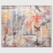 カラフルでモダンな木製の穀物の背景#29 ラッピングペーパー (フラット)