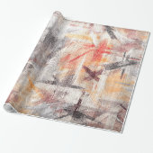 カラフルでモダンな木製の穀物の背景#29 ラッピングペーパー (アンロールド)