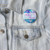 カラフルでモダンな結婚式。 花嫁の母 缶バッジ (インサイチュ)