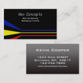 カラフルでモダン 名刺 (正面/裏面)