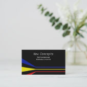 カラフルでモダン 名刺 (スタンド正面)