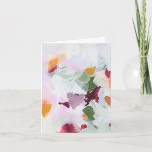 カラフルでユニークな抽象芸術文具 ノートカード (正面)