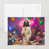 カラフルでユーモアのある1980年代のハッピーバースデーイエス ポストカード (正面/裏面)