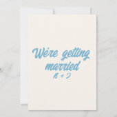 カラフルでレトロなミニマルで明るく楽しいモダンウェディング 招待状 (裏面)