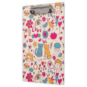 カラフルでロマンチックなパターン クリップボード (左)