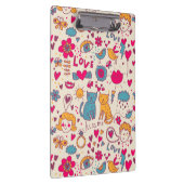 カラフルでロマンチックなパターン クリップボード (右)