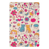 カラフルでロマンチックなパターン ミニクリップボード (裏面)