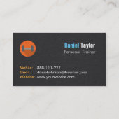 カラフルで個人的なフィットネスのトレーナーの名刺 名刺 (裏面)