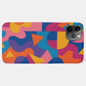 カラフルで個性的な不定形の形状のアートパターン Case-Mate iPhoneケース (裏面(横))