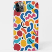 カラフルで個性的な不定形の形状アートパターン Case-Mate iPhoneケース (裏面)