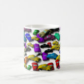 カラフルで古い車のコーヒー・マグ コーヒーマグカップ (中央)